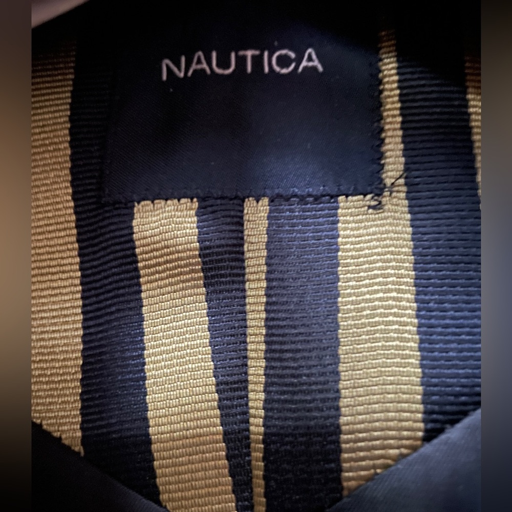 Nautica Men's Navy Blazer with Gold Buttons - Picture 3 of 5